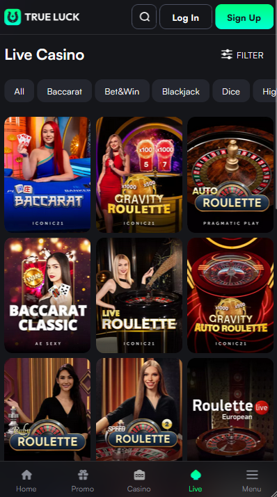 True Luck Casino en Direct
