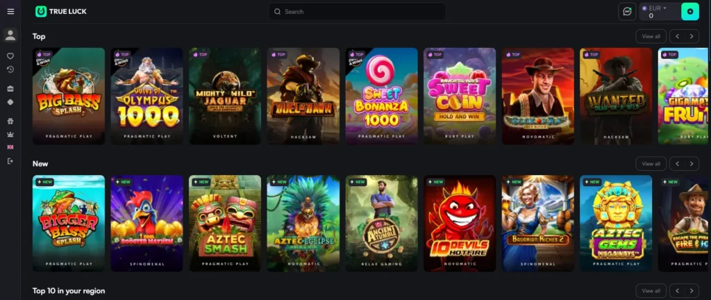 True Luck Jeux